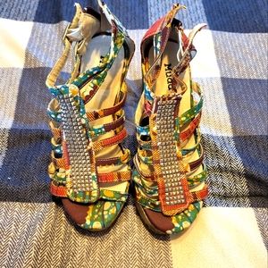 Mudd Womens Wedge Shoes, cork heel size 6